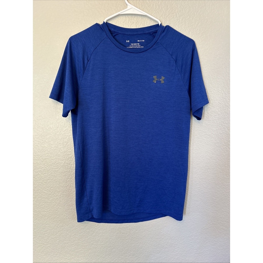 Under Armour The Tech Tee Short Sleeve T Shirt Size Small Blue